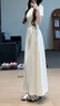 GARNUO法式赫本風(fēng)黑色連衣裙子女夏季2025新款高級(jí)感禮服裙氣質(zhì)收腰長裙 白色【短袖長款】 M 【101-110斤】 曬單實(shí)拍圖