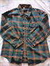 諾嫚娣軻媽媽裝夏季棉格子襯衫長(cháng)袖上衣中老年女裝春秋新款寬松襯衣外套 綠格-有袋蓋 2XL 建議115斤以?xún)?曬單實(shí)拍圖