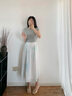 對白油畫暈染A字半身裙女2025春夏季新款設(shè)計(jì)感顯瘦中長款傘裙子 暈染花色 S 曬單實(shí)拍圖