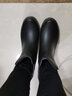 EVERCREATURES英國雨鞋女雨靴成人水靴防滑水鞋黑色時(shí)尚雨鞋低幫橡膠雨鞋 女款 全黑啞光低幫12ABK 35 曬單實(shí)拍圖