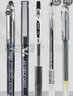 日本Pilot百樂(lè )官方黑色中性筆合集套裝p500/v5/果汁筆/寶特瓶學(xué)生考試用直液式水筆0.5 6G組合 曬單實(shí)拍圖