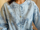 朵朵·可可24秋冬季新款親膚純棉印花寬松長袖長褲女家居服睡衣套裝 淺藍(lán)【不含發(fā)飾】 S (155) 曬單實(shí)拍圖