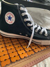 匡威（Converse）ALL star學生經典男女運動休閑鞋高幫帆布鞋情侶板鞋籃球 101010 黑色 43 曬單實拍圖