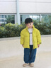 巴拉巴拉童裝兒童羽絨服女童男童面包服外套寶寶冬裝三防親子裝潮 黃綠41113-白鴨絨 120 cm 曬單實(shí)拍圖