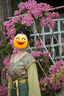 織造司未央原創(chuàng)唐制漢服復原敦煌團花唐褙子雪紡圓領衫內(nèi)搭八破裙 三件套 S 曬單實拍圖