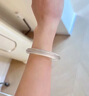 喜?？涤袼枋骤C冰種高冰透荔枝凍香檳金瑪瑙手鐲正品A貨馬料玉鐲子禮物 香檳金玉髓手鐲：54Mm(圈口) 曬單實(shí)拍圖