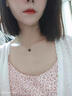 紀(jì)思梵（CHEESEFAN）輕奢玫瑰彩金四葉草項(xiàng)鏈女鑲鉆七夕情人節(jié)生日禮物送女友 玫瑰金經(jīng)典紅+鉆石 曬單實(shí)拍圖
