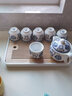 唐豐日式竹制茶盤密胺儲水式茶海家用小型茶臺功夫茶干泡盤托盤 春羨密胺盤-長方形小號 曬單實拍圖