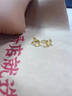 寶慶銀樓黃金耳釘蝴蝶飛舞足金耳釘在逃公主靈動(dòng)純金耳飾送老婆生 蝴蝶耳釘一對 約3.7g 曬單實(shí)拍圖