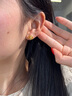 老鳳祥黃金耳釘女愛(ài)心足金耳釘純金耳飾女生生日禮物送女友老婆紀念日 愛(ài)心足金耳釘+久伴鐘愛(ài)禮盒 曬單實(shí)拍圖