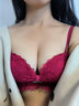 多情貓（DUOQINGMAO）紅色內衣少女新娘結婚專(zhuān)用本命年馬年聚攏防下垂收副乳文胸罩套裝 6699-紅色單件【調整聚攏2cm】 M （34AB/90-105斤） 曬單實(shí)拍圖