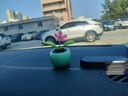車愛人（CHEAIREN）車子里的裝飾品擺件汽車擺件太陽能搖頭花可愛創(chuàng)意車載香水小車車 綠蘋果擺件  擺設(shè)新車 曬單實拍圖