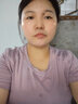 瑜伽少女 夏季運動(dòng)套裝女速干健身衣大碼跑步服短袖透氣瑜伽服薄款 紫上衣+紫文胸+紫短褲 XXL(135-150斤) 曬單實(shí)拍圖
