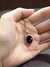 利羅基尼項鏈女士石榴石紅寶石吊墜高端首飾品七夕婦女節生日禮物 【18K金石榴石吊墜(約10-11克拉) 品牌禮盒 曬單實(shí)拍圖