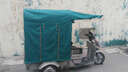 全封閉電動(dòng)三輪車(chē)車(chē)棚布透明雨篷布遮陽(yáng)棚防雨布單獨篷布不含支架 海藍色 車(chē)廂長(cháng)度110*寬度80 曬單實(shí)拍圖