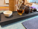 石匠同豐 簡(jiǎn)約烏金石干泡茶盤(pán) 天然石頭茶臺 家用功夫茶具干泡臺茶托盤(pán) 干泡臺 50*15*2cm 曬單實(shí)拍圖