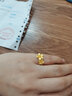 中鑫珠寶黃金花戒女999足金戒指桃花圈戒素金戒指女結(jié)婚送禮金首飾 【現(xiàn)貨】4.33g 曬單實拍圖