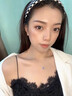 法蔻（farcoko）一鹿有你項鏈女新款銀鎖骨鏈新年生日七夕情人節禮物送女友送老婆 藍鉆 曬單實(shí)拍圖