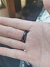 祥禎福珠寶（XIANGZHENFU JEWELRY）老坑原石墨翠玉戒指男士玉扳指環(huán)戒圈玉石戒指 內(nèi)徑18mm 曬單實拍圖