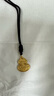 六福珠寶足金吉祥福祿葫蘆實(shí)心黃金吊墜配頸繩 計價(jià) F63TBGN0012 約9.33克 曬單實(shí)拍圖