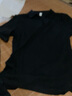 續點(diǎn)短袖t恤男 緊身亨利領(lǐng)純棉開(kāi)領(lǐng)黑色T恤男士修身運動(dòng)上衣服打底衫 黑色 XXL 曬單實(shí)拍圖