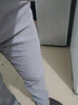 牛狼谷春夏英倫條紋商務(wù)西褲男士休閑褲直筒修身彈力格子休閑長(cháng)褲子 1913格子淺灰色 29 曬單實(shí)拍圖
