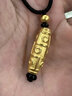 紅色年輪黃金九眼天珠項鏈男 999足金天珠子轉(zhuǎn)運珠吊墜 送男友禮物 大版吊墜+金珠總金重：2.11-2.2g 曬單實拍圖