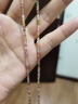 MUCMXGS925銀頸鏈碧璽項鏈女輕奢感夏鎖骨鏈送禮物 （5A級）碧璽項鏈帶4CM尾鏈 30克 曬單實拍圖