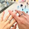 老鳳祥一鹿有你銀情侶戒指一對戒男女七夕情人節(jié)禮物送男女朋友老婆 一鹿有你戒指【品牌專屬禮盒】 曬單實(shí)拍圖