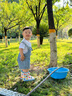SEVEN ONLY OLINE二代彩虹豆鯊魚(yú)兒童雨鞋女童防滑嬰幼兒寶寶雨靴女孩水鞋 藍色 16 0 內長(cháng)16cm【腳長(cháng)約15.5穿】 曬單實(shí)拍圖
