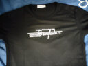 弄浪（nonglong）圓領(lǐng)夏裝上衣男士短袖男T恤青年修身休閑短軸半袖t恤男衫潮 黑色 M 曬單實(shí)拍圖