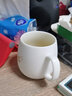 上下一白白玉瓷水杯陶瓷ins喝水杯子男女馬克杯下午茶情侶定制logo咖啡杯 純白單杯（禮盒裝） 曬單實(shí)拍圖