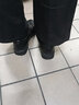 廚王單鞋女廚師工作皮鞋酒店服務(wù)員結婚平底鞋夏季休閑坡跟小皮鞋防水防滑防油耐磨透氣勞保女鞋春夏款 黑色 38 曬單實(shí)拍圖