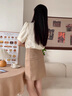 FSHE旗袍新中式國風(fēng)連衣裙設計感女小眾2025夏季高級感復古短袖襯衫 [兩]旗袍上衣+卡其色半身 M 95-108斤 曬單實(shí)拍圖
