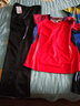 賽事威（SAISHIWEI）長(cháng)袖運動(dòng)服秋冬套裝情侶網(wǎng)球服乒乓球服長(cháng)褲春秋冬季羽毛球服速干 3875紅色女套裝 L 曬單實(shí)拍圖