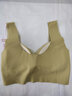 浪莎美背文胸女春夏法式蕾絲面固定杯內衣無(wú)痕寬肩性感立體裹胸 黃色 適合體重120-145斤 曬單實(shí)拍圖