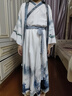 安妮優(yōu)兒男童唐裝漢服夏裝男孩中國風(fēng)春秋2025新款兒童古裝夏季國學(xué)演出服 淺灰色 150 曬單實拍圖