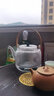 美斯尼 玻璃煮茶器煮茶壺提梁壺加厚耐熱玻璃泡茶壺黑茶普洱功夫茶具 氣吞山河 印花款 曬單實(shí)拍圖