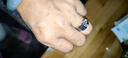 喜鉆鉑金經(jīng)典男戒低調(diào)拉絲質(zhì)感鉆石戒指送爸爸求婚訂婚戒指生日禮物 PT950鉑金15分 曬單實拍圖