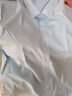 红豆（Hodo）短袖衬衫男弹力纯色不易起球短袖衬衣 B1蓝色 180/96A  实拍图