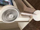 美的（Midea）空氣循環(huán)扇 空調伴侶搖頭電風(fēng)扇家用落地扇臺式小風(fēng)扇3D擺頭臺扇機身加高換氣扇輕音節能宿舍電扇 白色FGA24TQ 曬單實(shí)拍圖