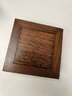 東方泥土 天然實(shí)木底座擺件 長(cháng)方形正方形酸枝木雞翅木 雞翅木底座【四方平底】15cm 曬單實(shí)拍圖