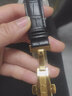 適配天王手表帶真皮男女士3874/5844蝴蝶扣頭層真牛皮表鏈15/20MM TW【黑色】真皮【金色】蝴蝶扣 21mm 曬單實(shí)拍圖