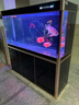 閩江（minjiang）大型魚缸客廳家用落地底過濾水族箱生態(tài)免換水辦公室風水龍魚缸 黑色 150長50寬155高【窄邊款】+688過濾套餐 曬單實拍圖
