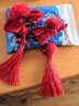 尚戈（SHANGGE）兒童中國風(fēng)發(fā)夾女童紅色流蘇發(fā)飾活動(dòng)表演喜慶古風(fēng)發(fā)飾夾子 絨布蝴蝶結紅色流蘇發(fā)夾(一對) 曬單實(shí)拍圖