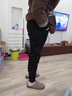 浩術(shù)冬季羊羔絨特厚加絨褲子保暖寬松直筒束腳拉鏈?zhǔn)_休閑褲外褲棉褲 螺口黑色【單件裝】 XL【建議120-135斤】 曬單實(shí)拍圖