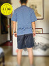 奎羽?；晟滥杏?xùn)練服體能服套裝夏軍迷條紋短袖速干 ?；晟馈咎籽b】 180-185/92-96 曬單實(shí)拍圖