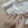 PROMESSA七夕禮物 k金戒指小皇冠公主鉆戒情侶對(duì)戒結(jié)婚戒指(單枚)85441R 11圈 曬單實(shí)拍圖