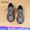 達芙妮灰色老爹鞋女2026爆款春季新款厚底增高百搭休閑運動(dòng)鞋軟底不累腳 深灰色 四季雙網(wǎng)【跟高4.5cm】 37 曬單實(shí)拍圖