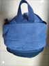 蒲卡儂新款加厚耐磨帆布雙肩背包男女通用中小號行李包牛仔布藝學(xué)生書(shū)包 天藍色 39.28.15. 曬單實(shí)拍圖
